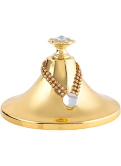 Almarjan Almarjan 0.75 Liter Acrylic Canister Bowl, White And Gold - M626017MT  - Image 3