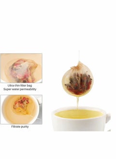 SYOSI Tea Bags, 300PCS Disposable Empty Tea Bags Tea Infuser Drawstring Teabags Natural Material Tea Bags for Loose Leaf Herbs Teas  - Image 3