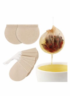 SYOSI Tea Bags, 300PCS Disposable Empty Tea Bags Tea Infuser Drawstring Teabags Natural Material Tea Bags for Loose Leaf Herbs Teas  - Image 1