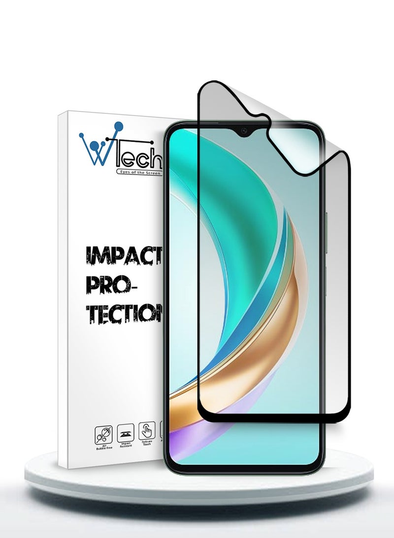 Wtech Honor X6b 4G 2024 Nano Ceramic Full Glue Full Cover Matte Flexible Screen Protector (MSCNMN) - Clear/Black - Image 1