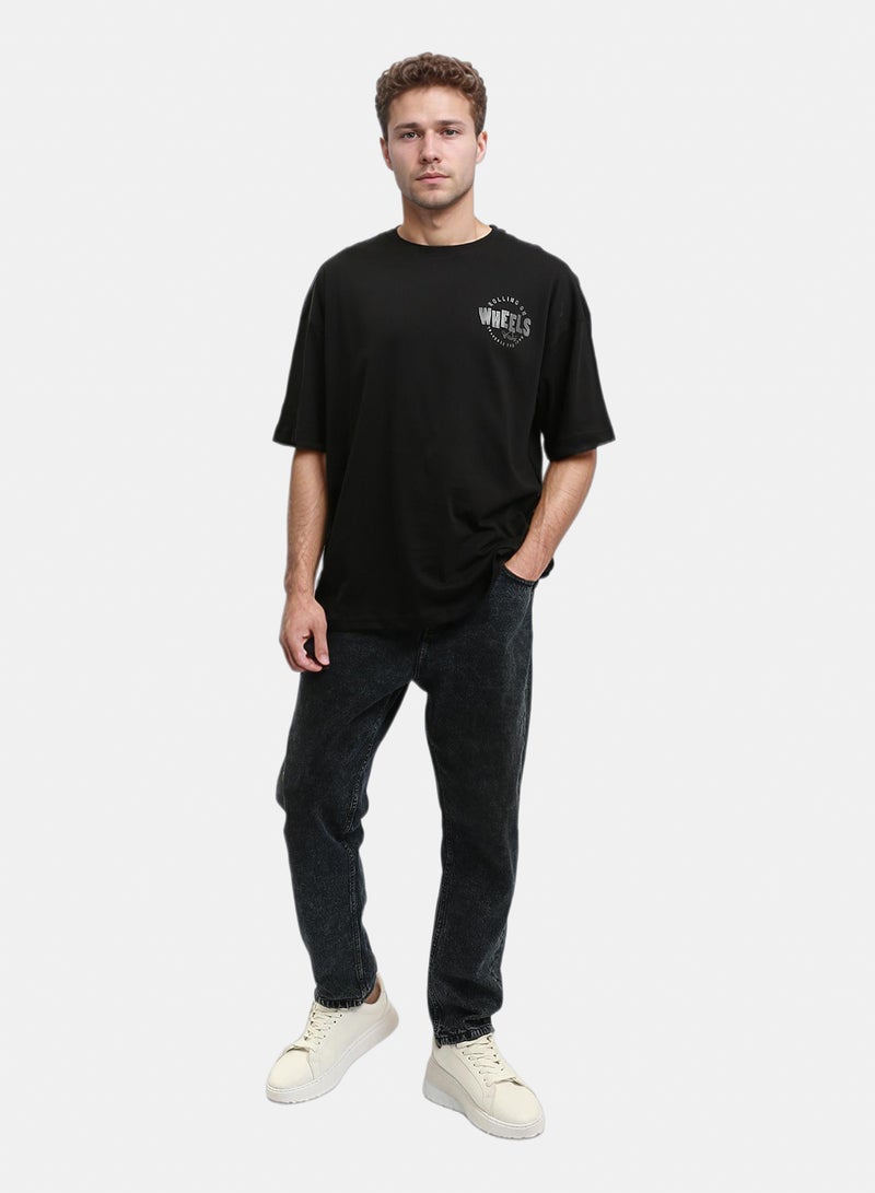 RAVIN Men’s Oversized "Rolling on Wheels" Graphic T-Shirt - Image 5