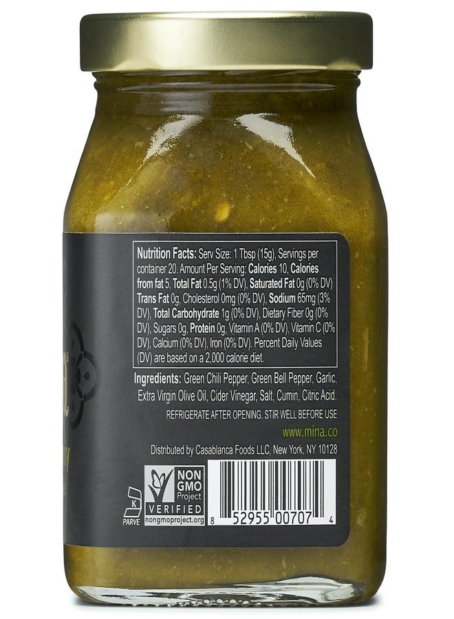 Mina Harissa Green Hot Sauce, 10 oz, Homestyle Moroccan Green Chili Garlic Sauce, Your New Salsa Verde for Spicing Up Any Dish, Harissa Sauce Perfect for any Cuisine or as a Dip & Spread - Image 2