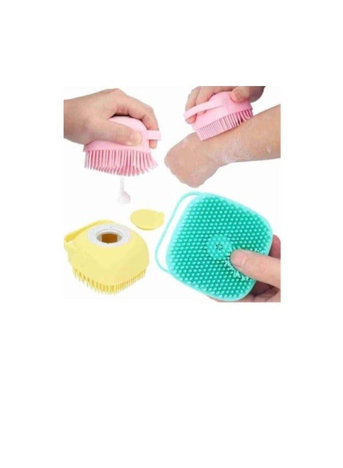 Silicone Soap Dispensing Body Brush – Soft Bristle Skin Cleaning Tool for Deep Cleansing and Gentle Exfoliation – Refillable Shower Scrubber - Image 3