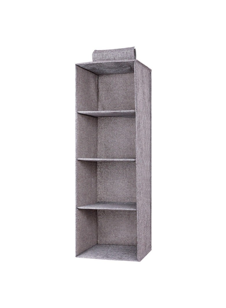 4-Shelf Hanging Closet Organizer, Wardrobe Clothes Organizer for Closet, Hanging Shelves for Closet - Image 1