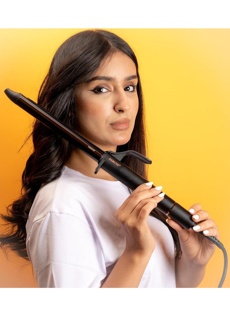 REBUNE Salon Professional Double Ceramic Hair Curler Stylishly  25ml - RE-2121 25mm - Image 2