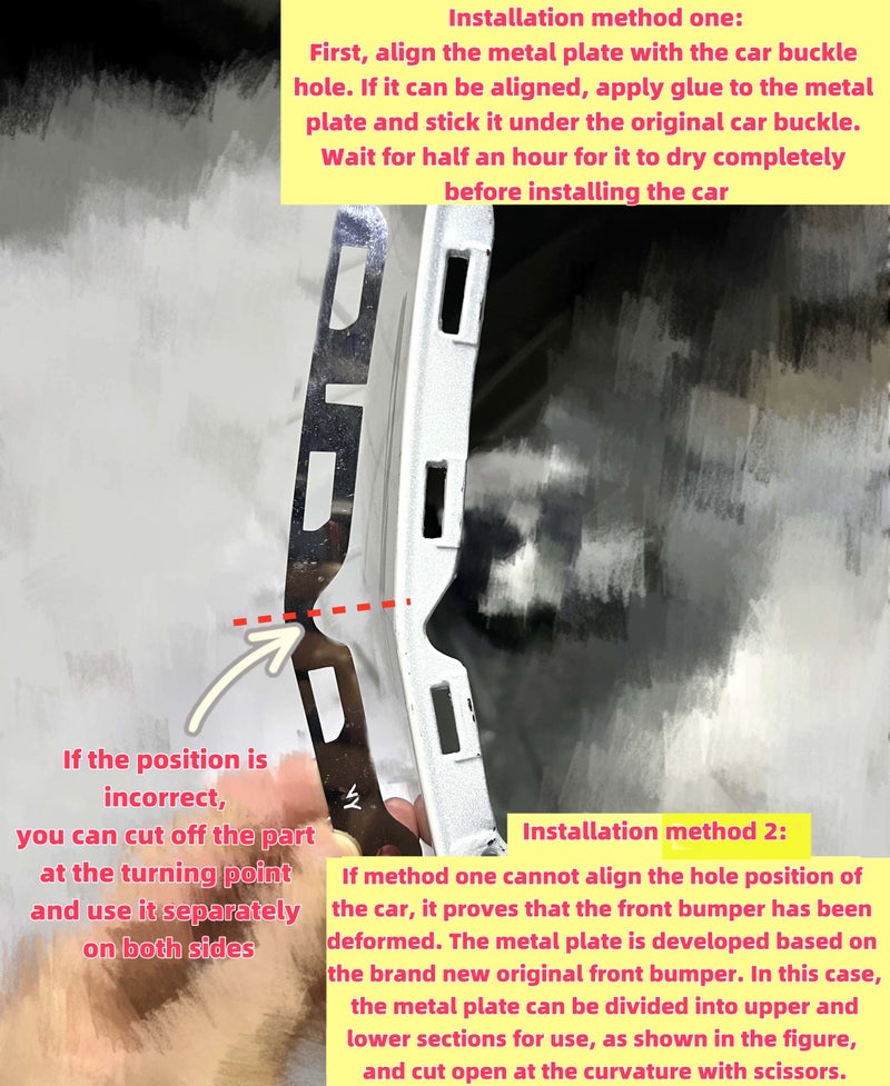 Front Bumper Repair Metal Plate for Honda Fit Jazz GE8 2011-2014 - Image 5