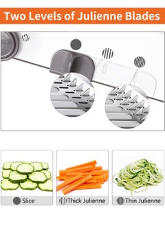 LEOKOR Food Slicer Stainless Steel Adjustable Thickness Vegetable Chopper Grater for Kitchen  - Image 3