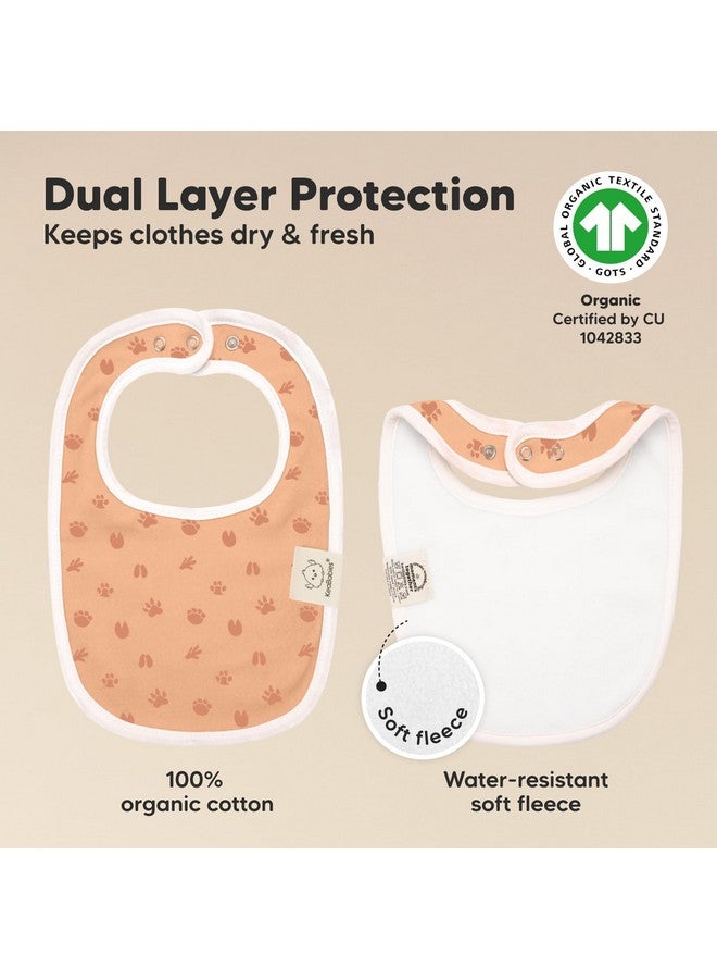 KeaBabies 8-Pack Organic Baby Bibs for Boys, Girls - Soft Cotton Drooling and Teething Baby Bibs, Baby Girl Bibs, Baby Boy Bibs, Baby Drool Bibs for Baby Girl, Boy, Newborn Infant Bibs (Wilderness) - Image 3