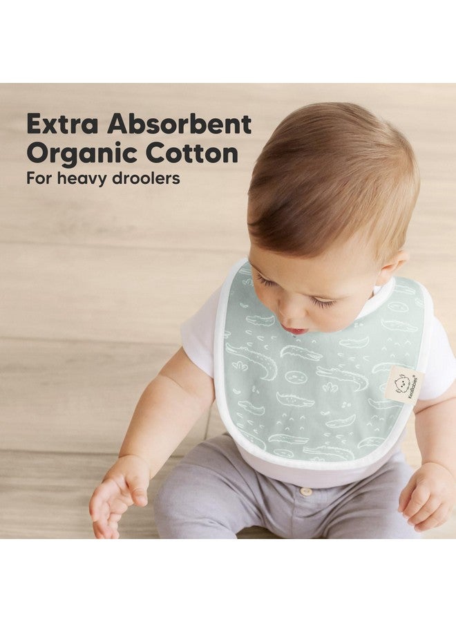 KeaBabies 8-Pack Organic Baby Bibs for Boys, Girls - Soft Cotton Drooling and Teething Baby Bibs, Baby Girl Bibs, Baby Boy Bibs, Baby Drool Bibs for Baby Girl, Boy, Newborn Infant Bibs (Wilderness) - Image 5