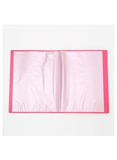 Maxi 6-Piece Display Book 20 Pockets Flourescent Pink Cover  - Image 2