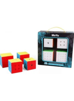MoYu MoYu Meilong Combo Pack Gift Set: Includes 4 puzzles 2x2, 3x3, 4x4, 5x5 