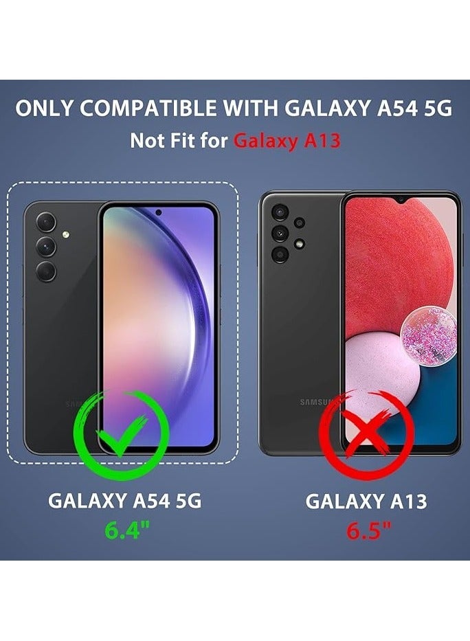 VKL Samsung Galaxy A54 5G Case, Dual Layer Silicone Full Shockproof Protective Case, Rugged Heavy Duty Durable Cell Phone Cover, Soft Slim Non Slip Textured Back for Samsung Galaxy A54 5G - Black - Image 2