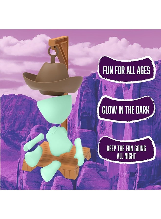 Fotorama Magnetic Hangman Board Game, Cowboy Mystery Word Guessing Travel Games For Kids And Families, Glow In The Dark Travel Game, Guess The Word Before Hank Falls - Image 5