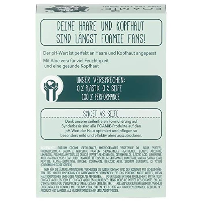 Foamie Aloe You Vera Much Conditioner Bar - All-Natural, Eco-Friendly, Plastic-Free, Cruelty-Free, Vegan for Dry & All Hair Types - Image 4