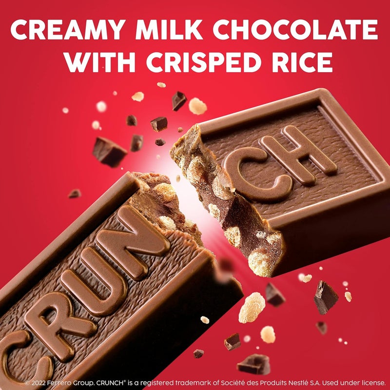 CRUNCH Milk Chocolate Bars - Bulk 12 Pack - Image 3