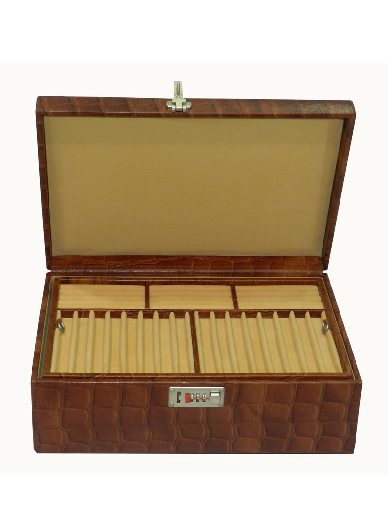 LAVERI LEATHER Laveri Genuine Leather Designer New Collection 15 Watch ,Pen And Ring Case And Jewellery Box  - Image 1