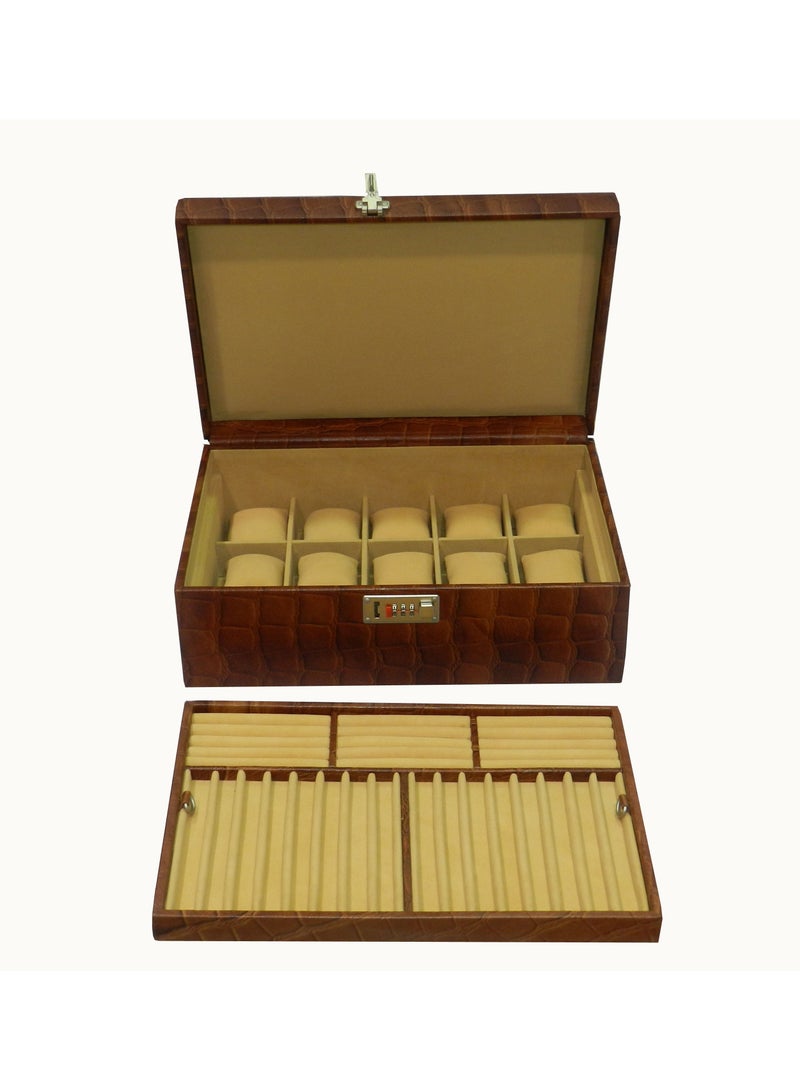 LAVERI LEATHER Laveri Genuine Leather Designer New Collection 15 Watch ,Pen And Ring Case And Jewellery Box  - Image 3