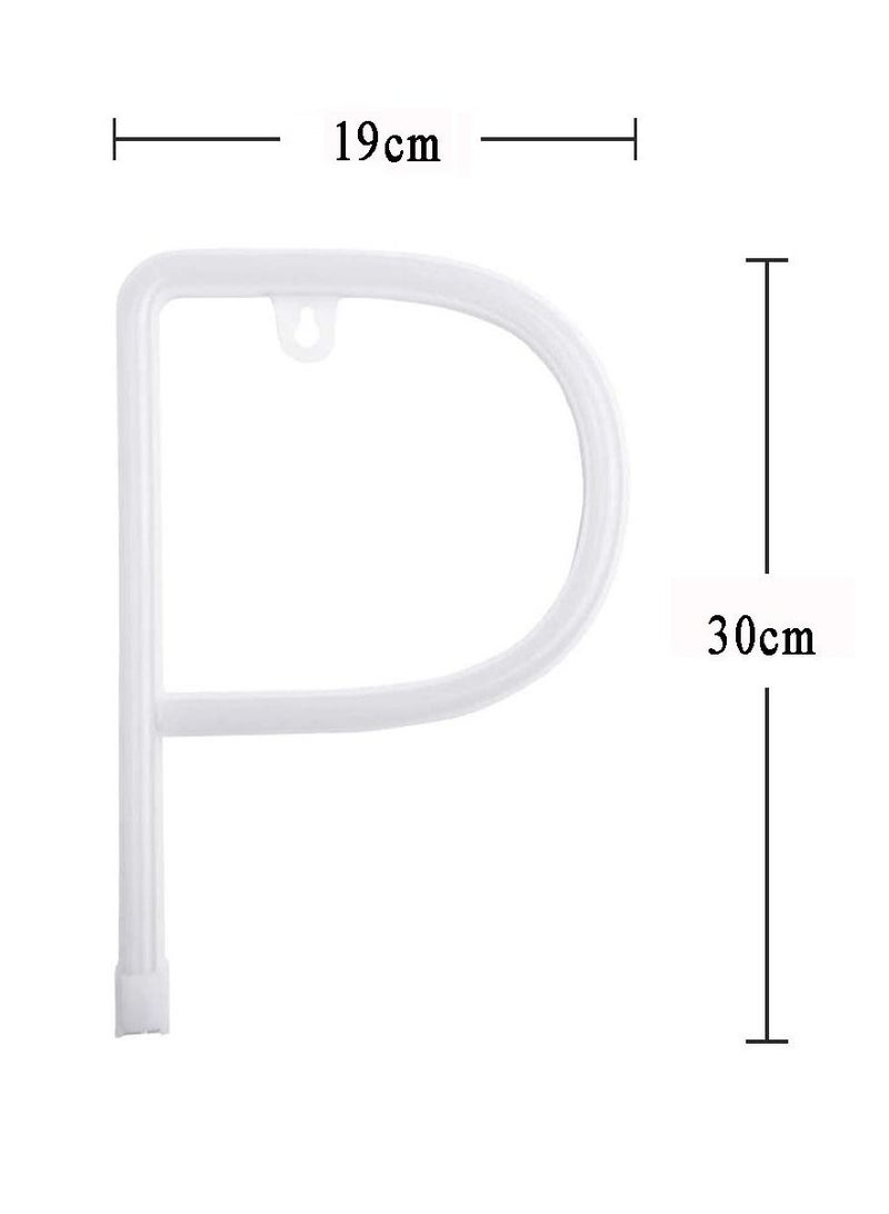 سلة حرف بإضاءة النيون باللون الأحمر الدافىء – P - Image 2