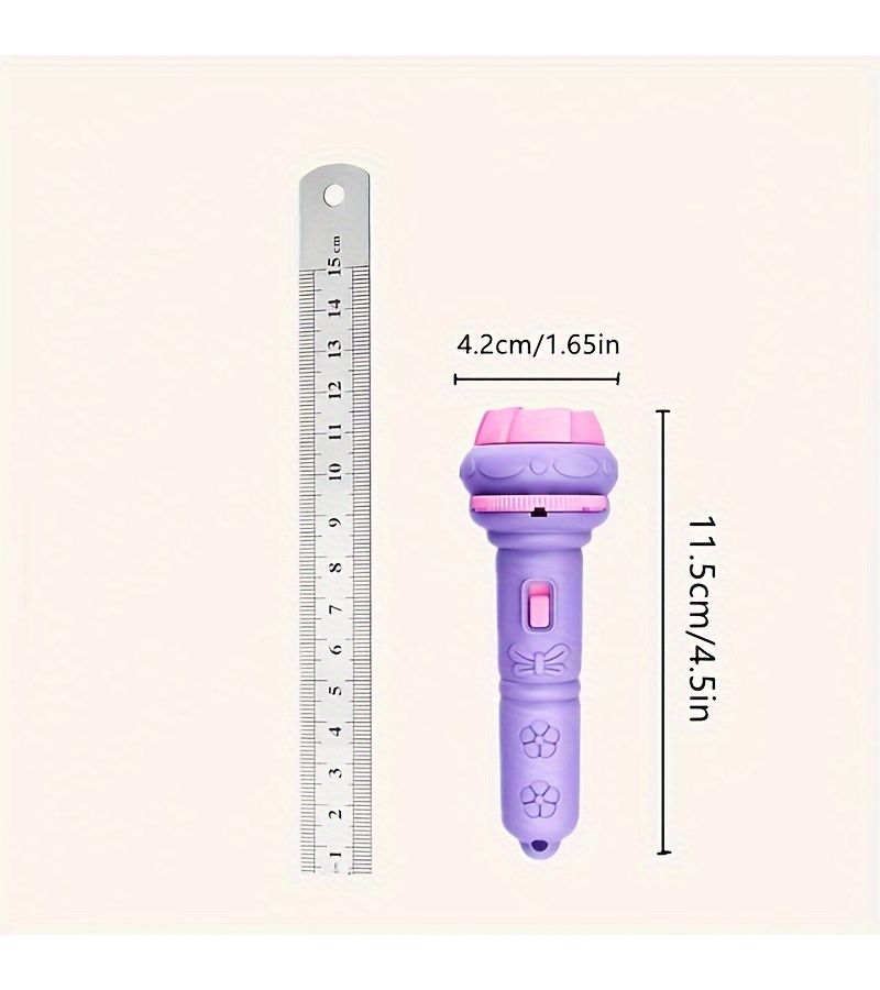 56 Pattern Projector Flashlight Educational Toy With Animal Dinosaur Ocean Number Fruit Alphabet Patterns For Kids Bedtime Fun Cognitive Play Green - Image 2
