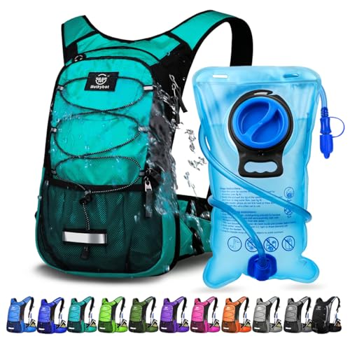 Mothybot Insulated Hydration Backpack Pack with 3L BPA Free Bladder, Water Backpack Compatible with More Bladder Models with Large Storage Lightweight Hiking Daypack with Waist Pouches - Image 1