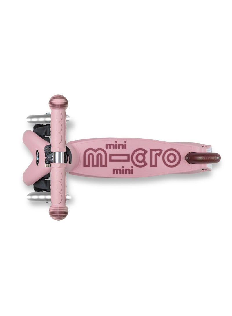 Micro Mini2Grow Deluxe LED 2.0 Dusty Rose | Mini Micro 2 Grow LED 4in1 Toddler's Trike | Handlebar Adjustable | Foldable | Lightweight | Boys & Girls | 1-6yrs | Pink - Image 2