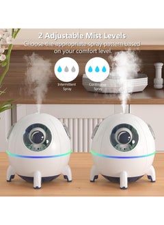 Generic Mini Humidifier for Bedroom, Portable Essential Oil Diffuser, 220ml Quiet Space Capsule Humidifier for Baby, Kids, and Nursery  - Image 3
