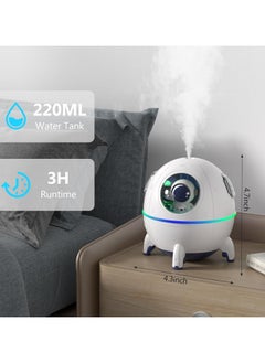 Generic Mini Humidifier for Bedroom, Portable Essential Oil Diffuser, 220ml Quiet Space Capsule Humidifier for Baby, Kids, and Nursery  - Image 5
