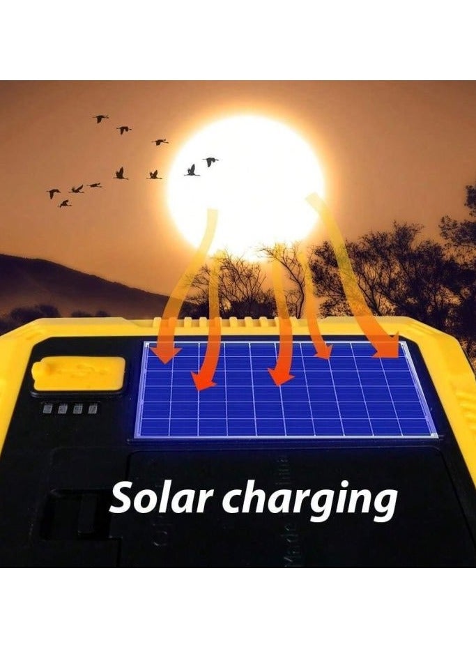 Multifunctional Solar Portable Lamp with Toolkit Dual Light Source Solar Charging Built-in Tool Set for Camping Emergency and Repairs  - Image 5