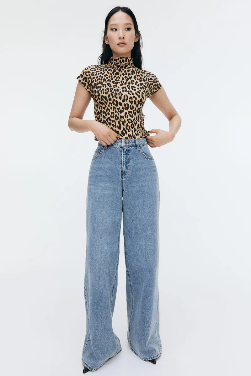 H&M Turtleneck Jersey Top