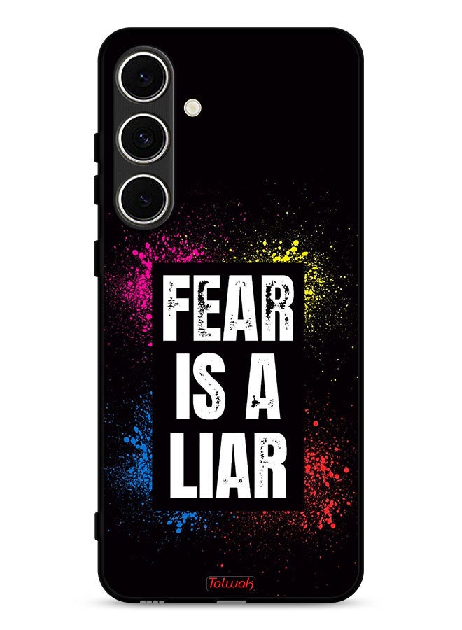 Tolwak Samsung Galaxy S24 FE 5G Protective Case Cover Fear Is A Liar - Image 1