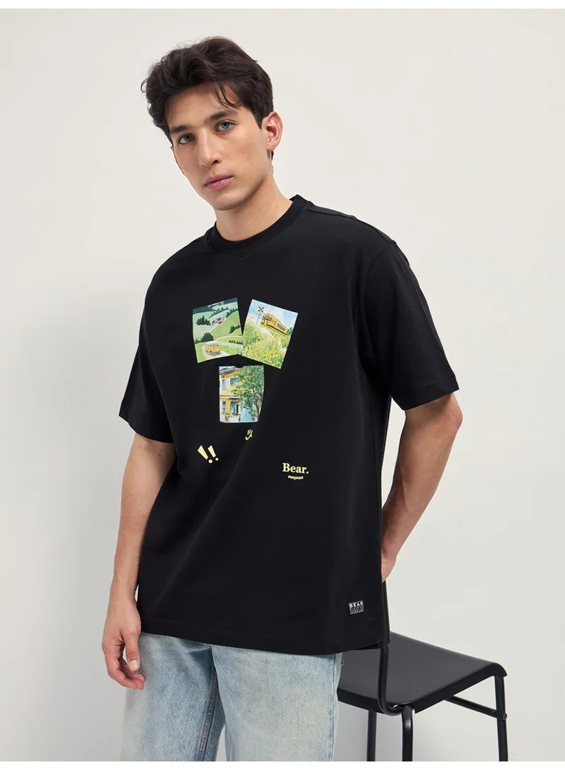 THE BEAR HOUSE  Men’s Short Sleeve T-Shirt | Casual, Comfortable & Stylish Everyday Wear | Perfect for Work, Travel, or Relaxed Outfits | Versatile All-Season Essential for Any Occasion for Men | Best Price UAE
