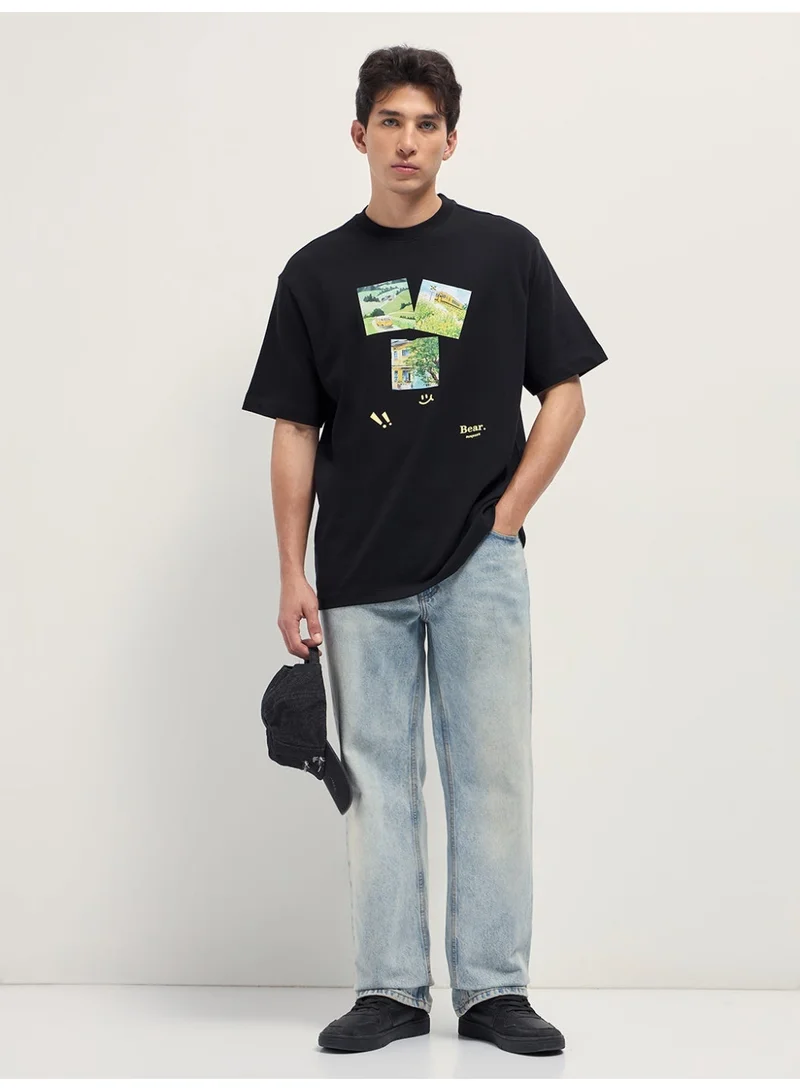 THE BEAR HOUSE  Men’s Short Sleeve T-Shirt | Casual, Comfortable & Stylish Everyday Wear | Perfect for Work, Travel, or Relaxed Outfits | Versatile All-Season Essential for Any Occasion for Men | Best Price UAE