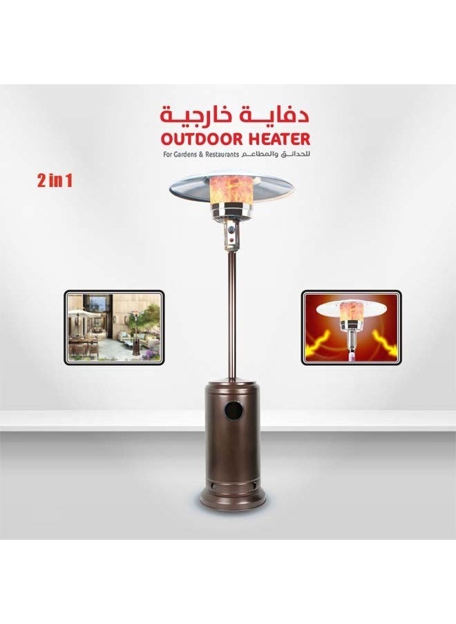 TOSCANA U - Gas fireplace and heater with wheels for outdoor patios, gardens and restaurants - Image 1