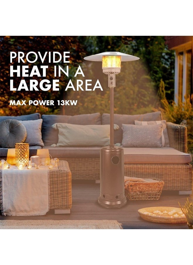 TOSCANA U - Gas fireplace and heater with wheels for outdoor patios, gardens and restaurants - Image 1