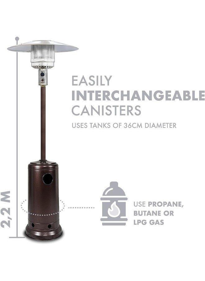 TOSCANA U - Gas fireplace and heater with wheels for outdoor patios, gardens and restaurants - Image 1