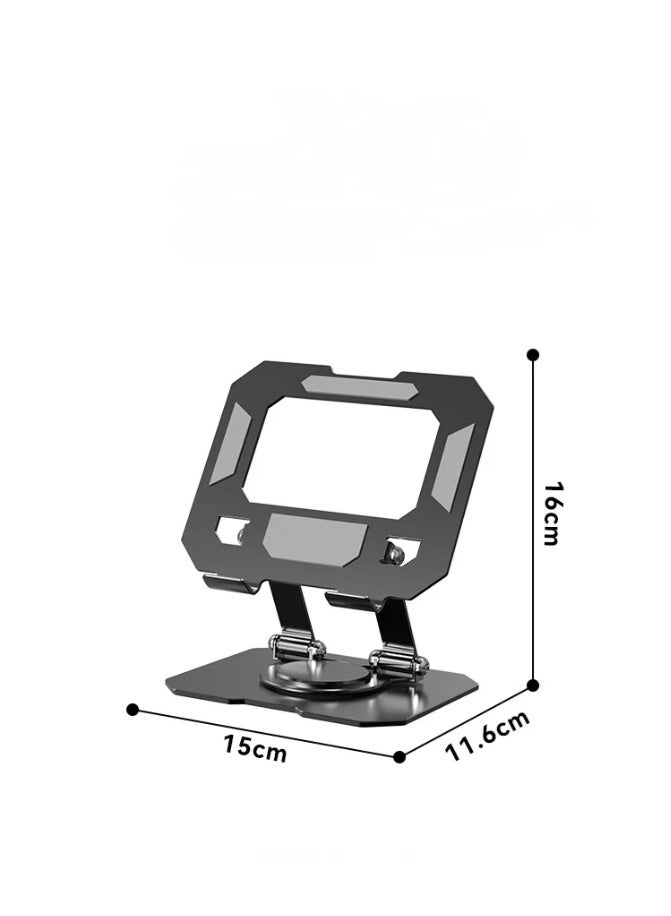 Foldable Aluminum Tablet Stand for Desk – 360° Adjustable iPad & Tablet Holder, Portable and Stable Mount for 5–12.9" Devices - Image 3