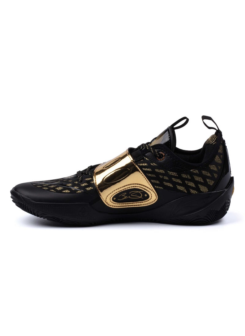 Li-Ning - Wade 808 2 Low Basketball Shoes - Men - Black/Pale Gold - Image 1