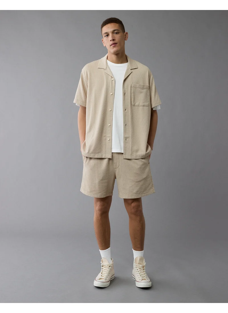 American Eagle AE Flex 5" Knit Striped Trekker Short