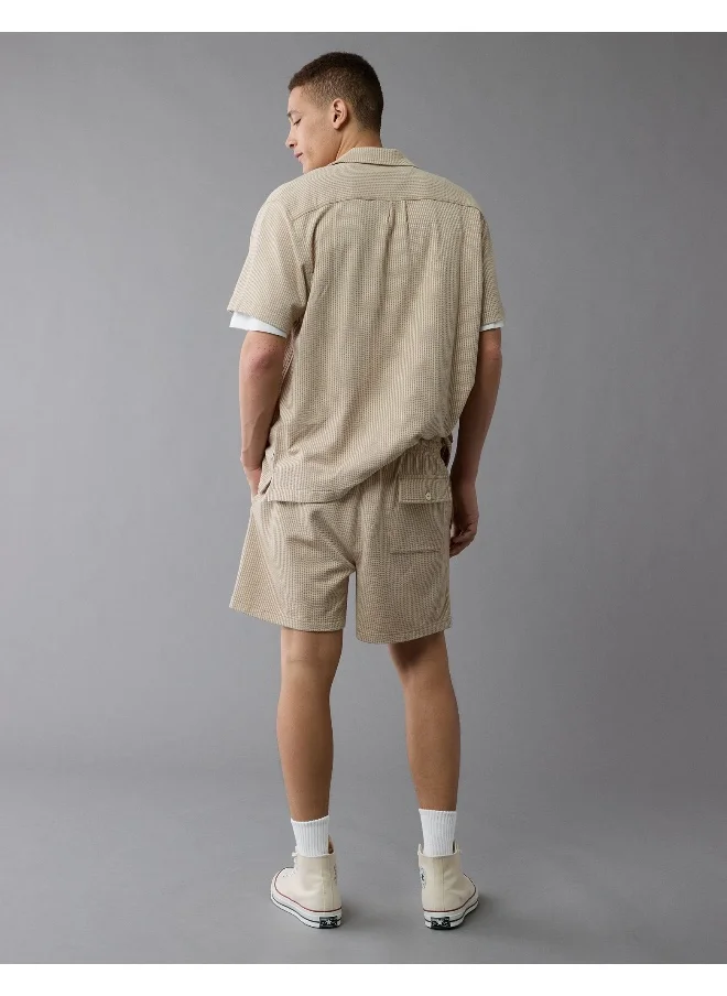 American Eagle AE Flex 5" Knit Striped Trekker Short