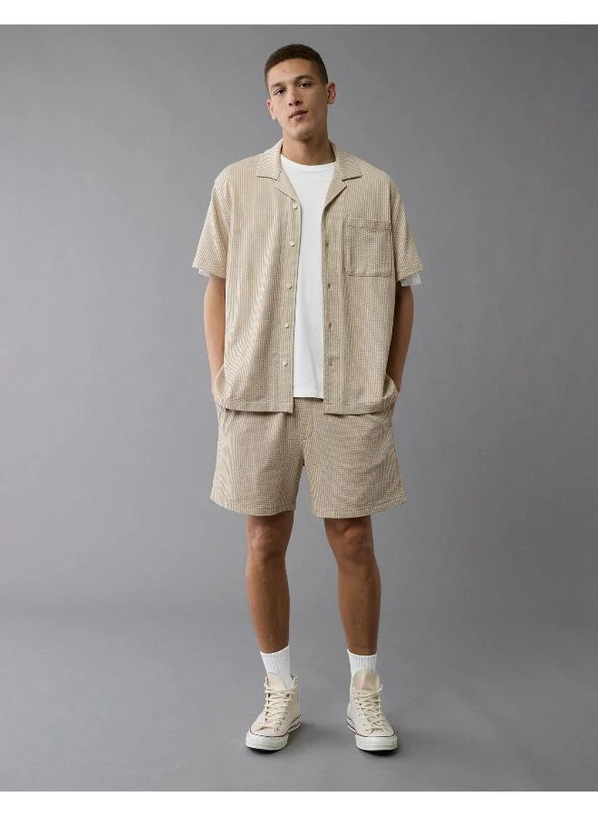 امريكان ايجل AE Flex 5" Knit Striped Trekker Short