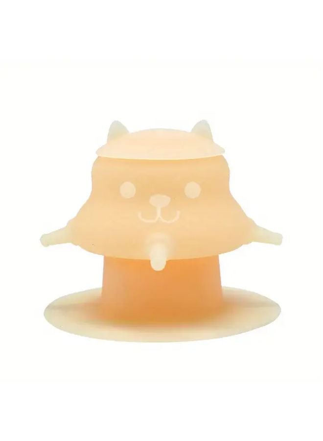 وعاء حليب أزرق للحيوانات الأليفة مع كوب شفاط مغذي محاكي 230 مل أدوات طعام متعددة المصاصات - Image 5