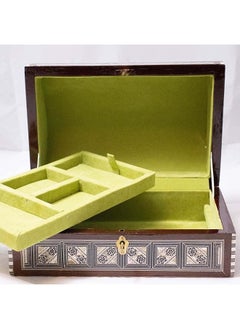 Handmade Seashell Jewelry Box Curved & Divided 