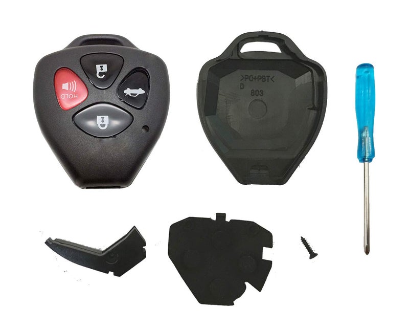 Upgraded Replacement Key Fob Cover Shell Fit for Toyota 20082013 Avalon 20072011 Camry 20082012 Corolla 20092014 Venza Keyless Entry Remote Car Key Case with Screwdriver 1
