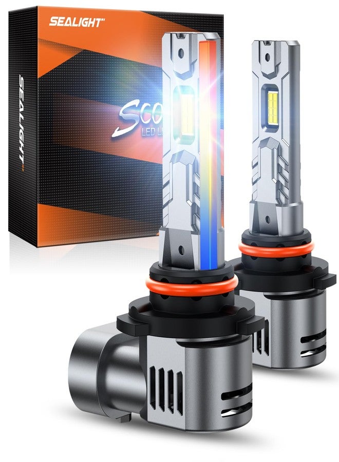 الختم مصابيح SEALIGHT 9005/HB3، تصميم مطابق تمامًا، مصابيح ضباب بقوة 28000 لومن مع مروحة تبريد بسرعة 14000 دورة في الدقيقة، سهلة التركيب، عبوة من قطعتين - Image 1