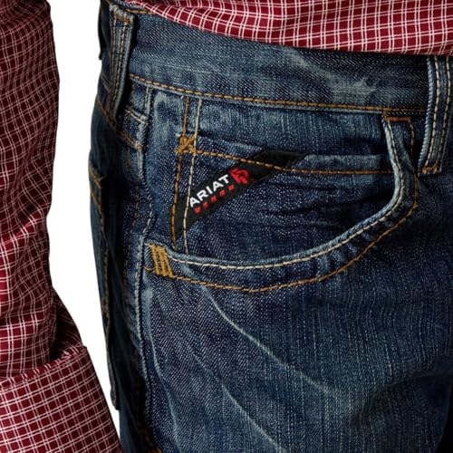Ariat FR M5 Slim Basic Stackable Straight Leg Jeans - Men’s Comfortable Denim - Image 4