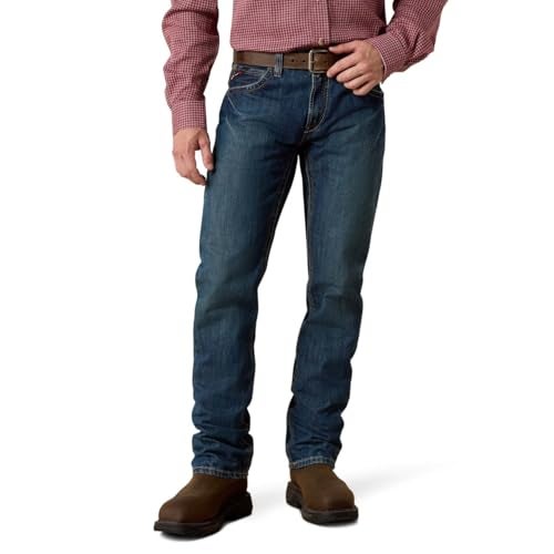 Ariat FR M5 Slim Basic Stackable Straight Leg Jeans - Men’s Comfortable Denim - Image 1