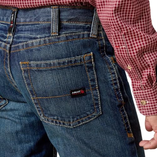 Ariat FR M5 Slim Basic Stackable Straight Leg Jeans - Men’s Comfortable Denim - Image 5