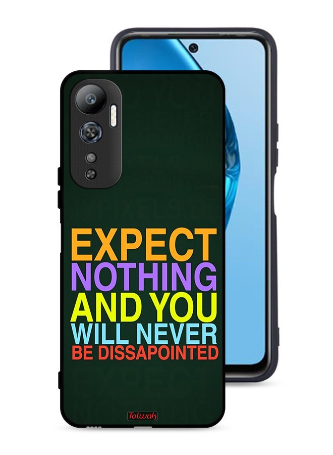 Tolwak Infinix Hot 20 4G Protective Case Cover Expect Nothing And You Will Never Be Disappointed - Image 1