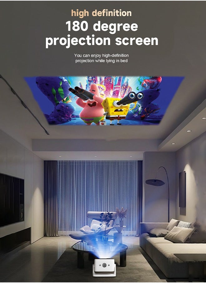 Digisand - Projector 4K, Portable Movie Projector with WiFi and Bluetooth, Electric Focus Auto Keystone 180° Rotatable Home Cinema Video Projectors - Image 1