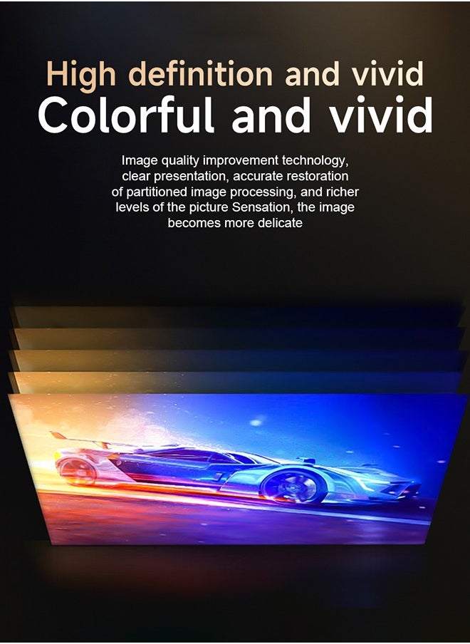 Digisand - Projector 4K, Portable Movie Projector with WiFi and Bluetooth, Electric Focus Auto Keystone 180° Rotatable Home Cinema Video Projectors - Image 1